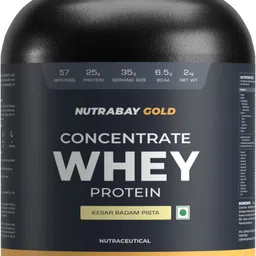 nutrabay Gold 100% Whey Protein Concentrate with Digestive Enzymes & Vitamin Minerals Whey Protein image 1
