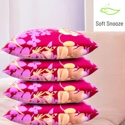 soft snooze Ultra Soft Luxury Microfibre Floral Sleeping Pillow Pack of 4-picture-28