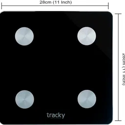 Tracky Smart Weighing Scale for Body Weight 18 Body Mertrics Sync With Mobile Leaone Weighing Scale image 3