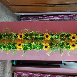 kingstyle impex Artificial Flowers Home Decoration Vine Creepers Plant Wall Hanging Chain 1658I Multicolor Sunflower Artificial Flower image 2