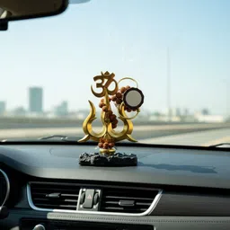 tinyshiny Trishul with Damru Idol Statue for Car Dashboard, Pooja, Home & Office Decor Decorative Showpiece - 11 cm image 3