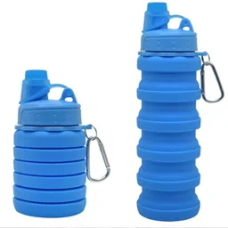 shuang you Solid Color Expandable Silicone Sipper Water Bottle for Sports 500 ml Water Bottle-picture-32