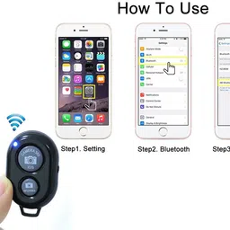 BUFONA Multifunctional Bluetooth Remote Control Shutter, Selfie Remote Button ClickerCamera Remote Control image 3
