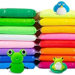 happybive Pack of 12 Non-Toxic Modelling Fluffy Foam Bouncing Air Dry Clay for Kids|H51-picture-16