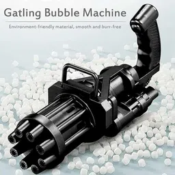 jiviso 8 Hole Electric Gatling Bubble Gun for Kids with Soap Solution image 5