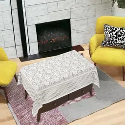 mangeram Cotton 2 Seater Floral Table Cover image 1