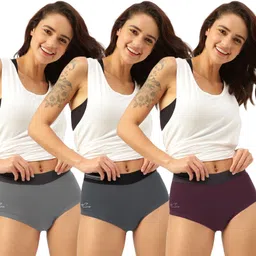 freecultr Pack of 3 Women Hipster Multicolor Panty-picture-19