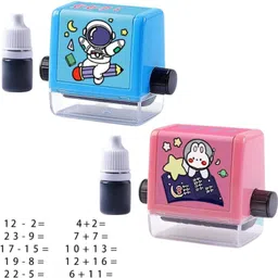 tru toys Smart Math Roller Stamps for Kids Arithmetic Learning Math Question Maker Roller With Reusable Ink-picture-19