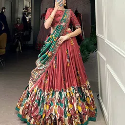 mitrabiz Self Design Semi Stitched Lehenga Choli-picture-26