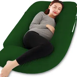 daddy cool Microfibre Pregnancy Pillow Pack of 1 Solid Premium Lyte G Shaped Cotton image 1
