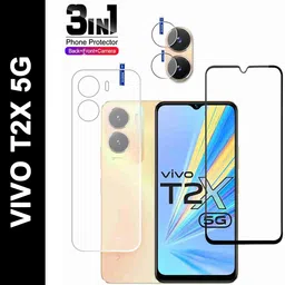 KANCHA Front and Back Tempered Glass for VIVO T2X 5G image 1