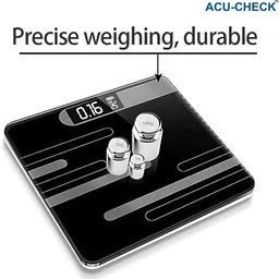ACU-CHECK Digital Weight Machine For Body Weight Precision LCD Display & 180 kg Capacity Weighing Scale image 4