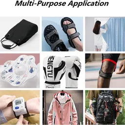 rare oceans 10 Mts LENGTH , hook & loop (WHITE) Sew-on Velcro image 3