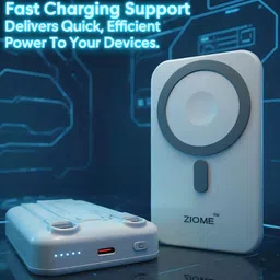 ziome 10500 mAh 28.5 W Wired & Wireless With MagSafe Compact Pocket Size Power Bank image 3