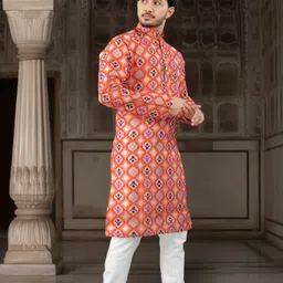 dhasu trendz Men Cotton Blend Kurta Pyjama Set image 3
