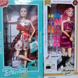 kavyatanishq Smart kids choice long hair styles girls combo pack of-2 image 1