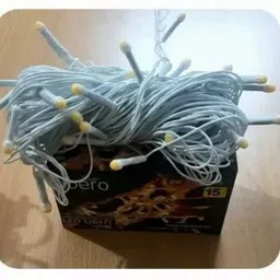 sayeny 40 LEDs 15 m Gold Steady String Rice Lights image 3