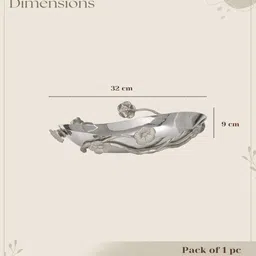 trovea's Botanical Curve Bowl-Silver image 3