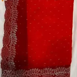 swara fashion Embellished Bollywood Georgette Saree image 2