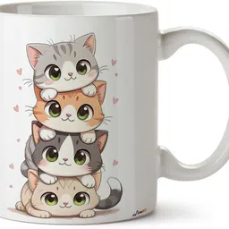 firsebuy Cute Kitten Printed Ceramic Coffee Mug-picture-22