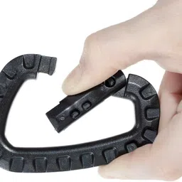 linist Tactical Carabiner Keychain - Hard Polymer Carabiners D Rings -6 Pcs -Set Carabiner image 4
