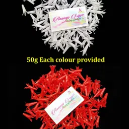 ananyo srijon Artificial Tuberose / Lily Flowers for decoration / Craft (100g) White, Red Lily Artificial Flower-picture-33