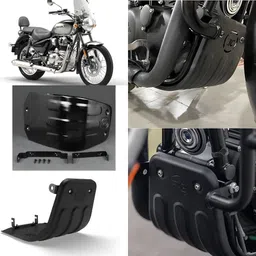meyou BULLET BLACK METAL SUM GUARD ENGINE GUARD, REBORN CLASSIC 350 AND METEOR 350 Bike Engine Guard image 2