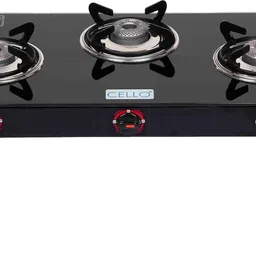 cello Gem 3 Burner Black Manual Ignition LPG Glass Top Gas Stove, ISI Certified Glass Manual Gas Stove-picture-24
