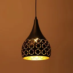 decor city Black Metal Laser Cut Balloon Shape Hanging Pendant Light Bulb Not Included Ceiling Light Ceiling Lamp image 2