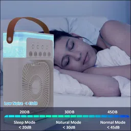 Magico 360°Adjustment USB Charging Desktop Air Cooler Cooling Fan All in one Cooler image 2