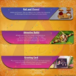 vickvii Bracelet Big Brother Little Brother Rakhi Mug BBLB-06 Jute Rakhi, Mug, Chawal Roli Pack Set image 2