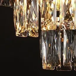 hsnayvid 300mm luxury black gold chadelier@1 Chandelier Ceiling Lamp image 5