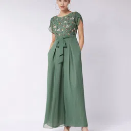 miss chase Embroidered Women Jumpsuit image 1