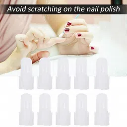 nesa 10Pcs/set Nail Polish Varnish Protector,Nail Design DIY Cover Shield image 4