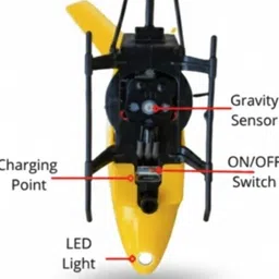 fast Remote control Helicopter,hand sensor with light,dual mode control flight image 3
