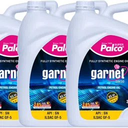 pl super palco Garnet 5W30 Fully Synthetic Engine Oil 3 Litre API SN & ILSAC GF-5 BS-6 Diesel & Petrol Cars Fuel Efficiency Quick Cold Start Prevents Sludge & Deposits Full-Synthetic Engine Oil-picture-10