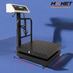 monet 200kg Heavy duty MS;16*16 Inch; High precision; 48hours battery backup Weighing Scale image 3