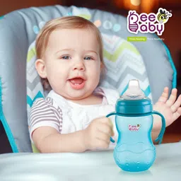 beebaby Grippee Soft Spout Sipper for Baby, Leak Proof Sippy cup, BPA FREE, 6M+, 300 ML. image 2