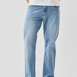snitch Men Relaxed Fit Mid Rise Light Blue Jeans-picture-29