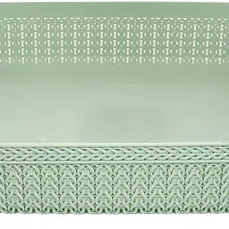 homestic Plastic Q-4 3 Pieces Plastic Large Size Net Storage Basket For Office With Handle,Multi Storage Basket image 4