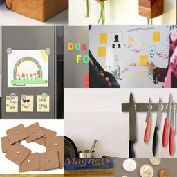 jinsa 25pcs of 25x10x2mm Rectangle Block Neodymium Rare-Earth Magents Multipurpose Office Magnets Pack of 25 image 4