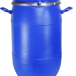 kgn traders Plastic Drum 50 Liter With Lid Long Lasting and Durable Drum Blue Color Plastic Drum 50 Liter With Lid Long Lasting and Durable Drum Blue Color 50 L Drum-picture-10