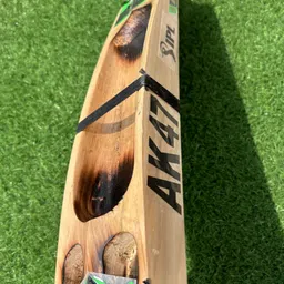 pitchvision Kashmiri Willow Double blade hard tennis bat half burn ipl edition Kashmir Willow Cricket Bat For 15+ Yrs image 2