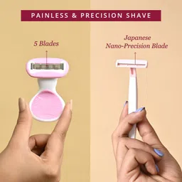 carmesi Body Razor (Mini) & Bikini Razor Combo for Women | Painless & Precision Shave, Women image 4