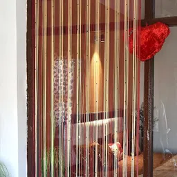 handloomwala 213.5 cm (7 ft) Polyester Transparent Door Curtain Single Curtain image 2