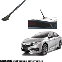 gs grow n shine Standard Quality Car Roof Decorative Show Antenna With Adhesive Tape (Sms_132) Flexible Aerial Rod with Adhesive Tape Antenna Suitable For - CIVIC T-II Whip Vehicle Antenna image 1