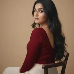 priyanka traders Round Neck Women Blouse image 4