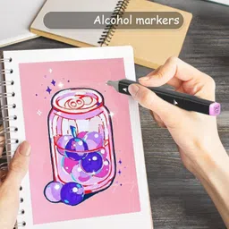 soucolor Alcohol Markers Set 30 Pc Colour Marker Pen Art Markers Dual Tip Broad & Fine Pencil image 4