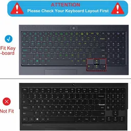 PARADISEECOM Dustproof Skin Keyboard Cover for 2020 Lenovo Legion 5 5i 5p 5pi 15.6" 17.3"/Legion 7i & idea Pad 3i Gaming Laptop Keyboard Skin image 2