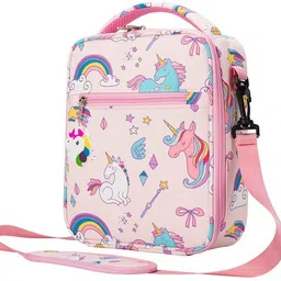 hannea Lunch Box Bag for Kids Girls Insulated Lunch Bag with Shoulder Strap 2 Containers Lunch Box-picture-16